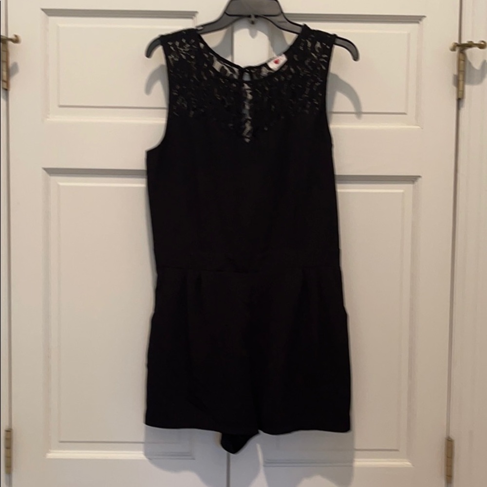 Black one piece jumper- shorts